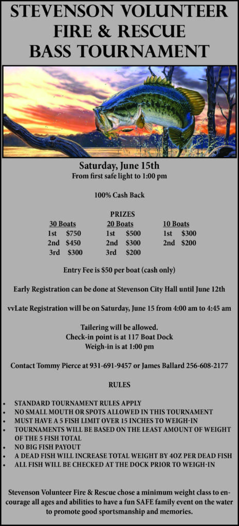 Stevenson bass tournament