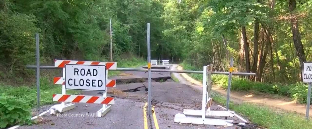 Jackson County Road Closed