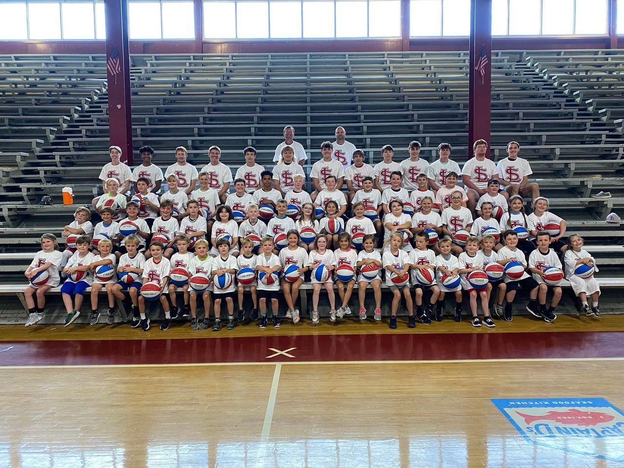 SECTION HOLDS BASKETBALL SKILLS CAMP