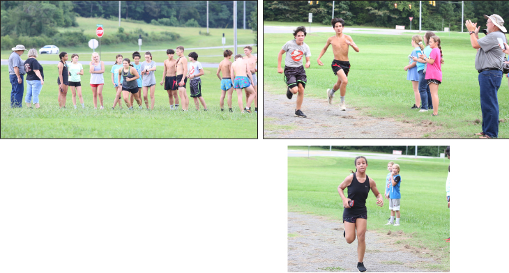 PISGAH XC TEAM CLOCK PRESEASON TIME TRIAL