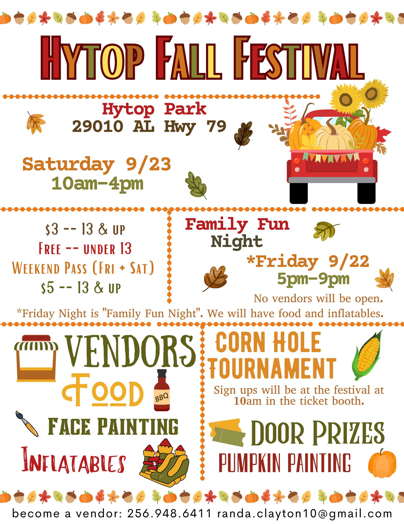 Hytop Park to host Fall Festival