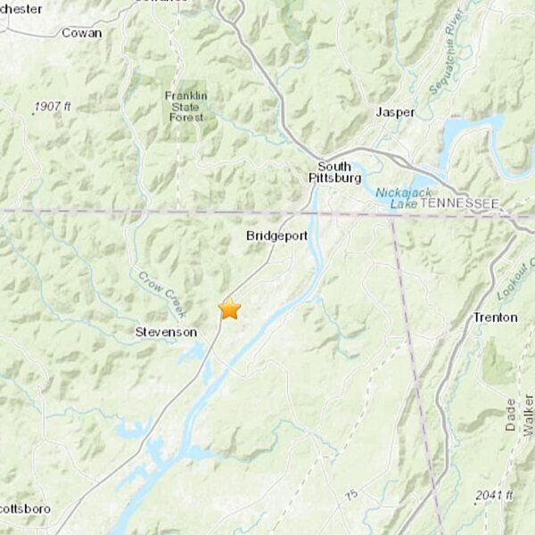 Earthquake reported northeast of Stevenson