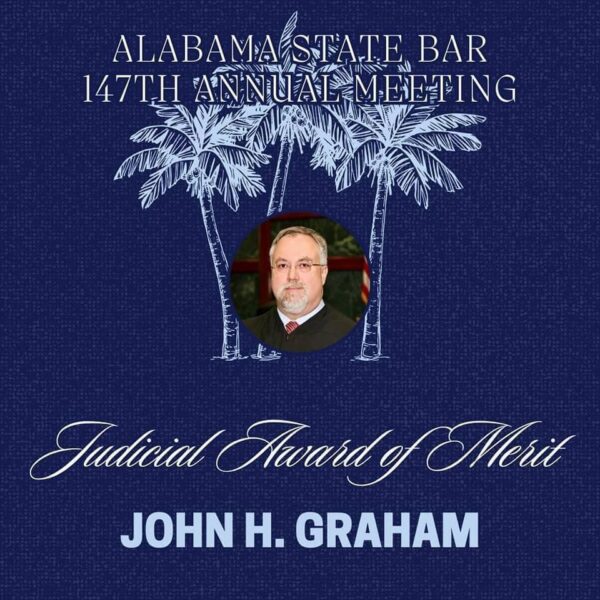 Judge John H. Graham receives merit award