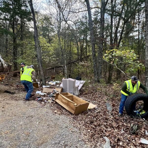 Solid Waste cleans up illegal dumping on CR 33